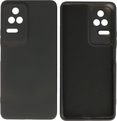 Fashion Backcover Telefoonhoesje - Color Hoesje - Geschikt voor Xiaomi Poco F4 - Zwart