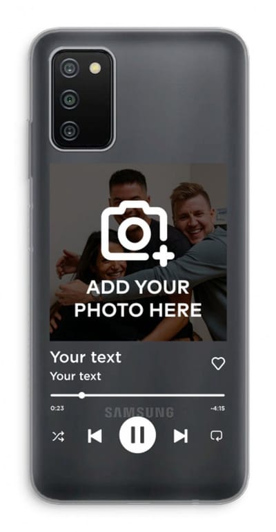 Gepersonaliseerd - Case Company® - Hoesje geschikt voor Samsung Galaxy A03S hoesje - Music Player - Soft Cover Telefoonhoesje - Bescherming aan alle Kanten en Schermrand