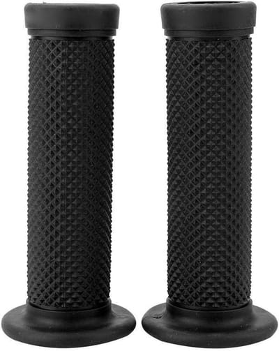 Dailygoods- Handgrepen 22 mm - Universele Vintage Motorfiets - Stuur Handgrepen - Ster Decoratie - Premium Kwaliteit - Comfortabel Handgevoel - Motorhandgrepen