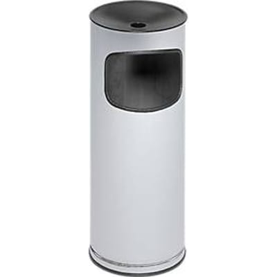 Combi-asbak, H 610 mm, rvs