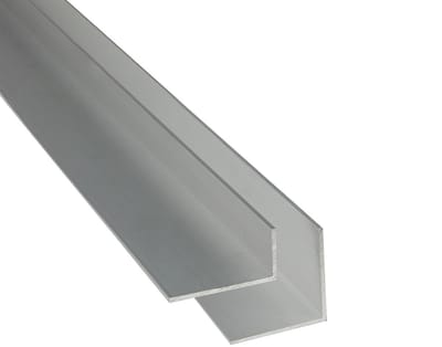 Aluminium Hoekprofiel 20x20mm Zilver Geanodiseerd 2 Meter