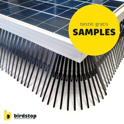 Vogelwering zonnepanelen | Birdstop Sample - Zonnepaneel vogelwering