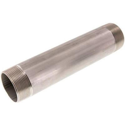 R 2'' RVS Dubbele Pijpnippel 20 Bar DIN 2982 - 250mm - FL2S-M-ST-200R-250L