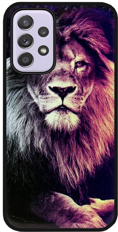 ADEL Siliconen Back Cover Softcase Hoesje Geschikt voor Samsung Galaxy A33 - Leeuw