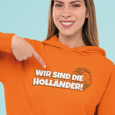 Oranje EK Hoodie Wir Sind Die Holländer MAAT XS