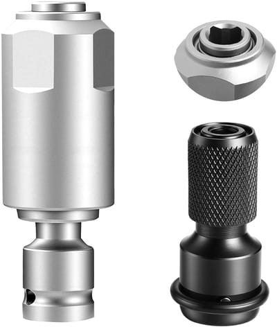 longziming -Slagmoersleutel Naar Hamer Adapter - Impact Wrench Converter - Gereedschap Adapter - Compatibel Met Diverse Boormachines - Hoogwaardige Legering - Slijtvast En Slagvast - Voor Beton En Baksteen - 1 Stuks