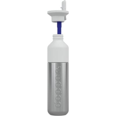 Dopper Flip Straw White + Steel 490ml Bundel