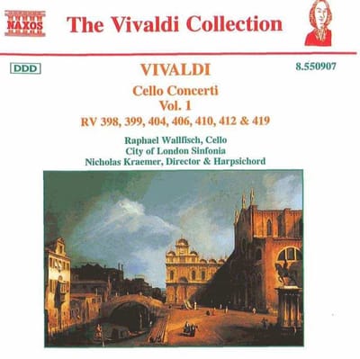 Raphael Wallfisch, City Of London Sinfonia, Nicholas Kraemer - Vivaldi: Cello Concertos Vol. 1 (CD)