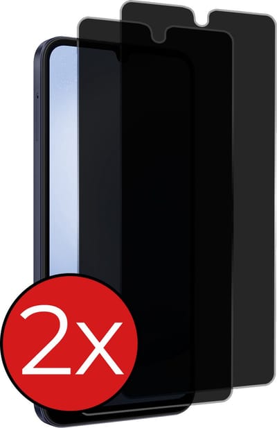 Screenprotector - 2 Stuks - Geschikt voor Samsung Galaxy A25 - Privacy Filter - Beschermglas - Gehard Glas - Tempered Glass - Screen Protector