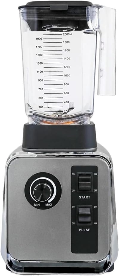 Keukenmachine - Krachtige Blender - Snel Mixen - 1500 Watt Vermogen - 2 Liter Inhoud - Zwart
