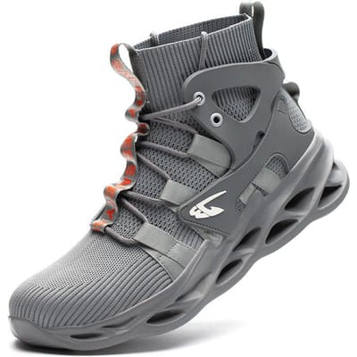 Werkschoenen met stalen neus Heren Veiligheidsschoenen Puncture-proof Anti-smash Werklaarzen Onverwoestbaar Schoeisel Veiligheid Wandelsneakers 45