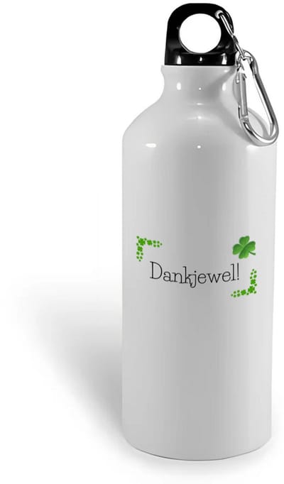 Hacebo® - Collega cadeau - waterfles - Collega - Collega met opdruk - Collega kado - Collega cadeau - Collega afscheid - Klavertje vier - verjaardag - liefste Collega - Leuk kado om te geven - water fles - 400ML