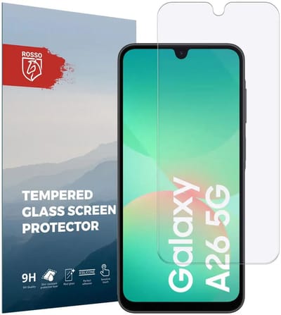 Rosso Screen Protector Geschikt voor Samsung Galaxy A26 | 9H Tempered Glass | Glasplaatje | Beschermlaag | Beschermglas | 9H Hardheid