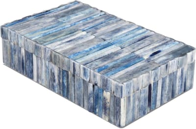 Decoratieve opbergdoos - Sieraden organizer - Huis decoreren - Handgemaakt vakmanschap - 8 x 5 x 2 cm - Oceaan
