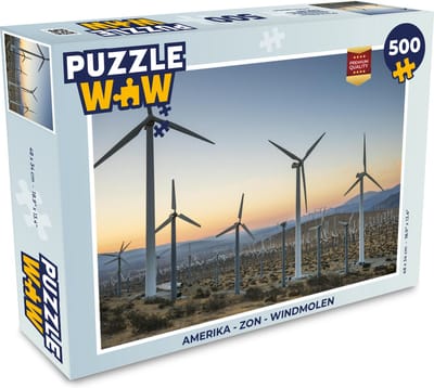 Puzzel Amerika - Zon - Windmolen - Legpuzzel - Puzzel 500 stukjes