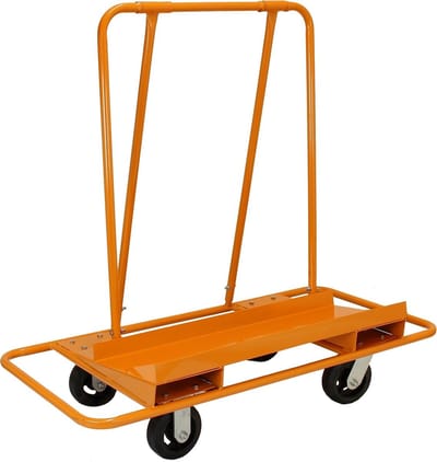 Monster robuuste platenwagen - grijs - 1000kg - hellende bodemplaat