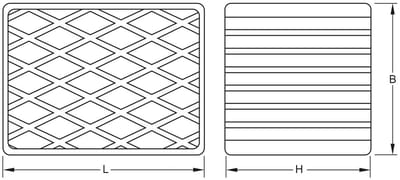KS TOOLS rubberen oplegplaat 10 voor hefbruggen 160 x 120 x 85 mm - 160.0499
