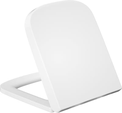 Vierkante Toilet Seat Soft Close Top Fit Witte Toiletzittingen met Quick Release Verstelbare Scharnieren - Vantency toilet seat