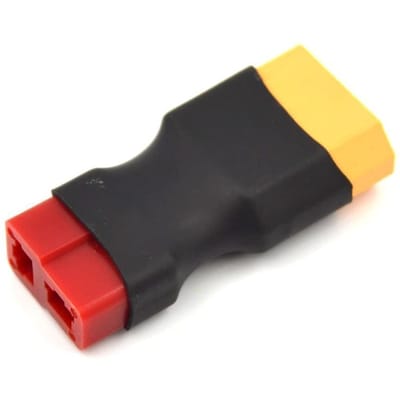 XT60 Stekker naar T-Stekker Adapter Connector – Lichtgewicht Draadloze Conversie – Compact Ontwerp – Rood Zwart – Kunststof