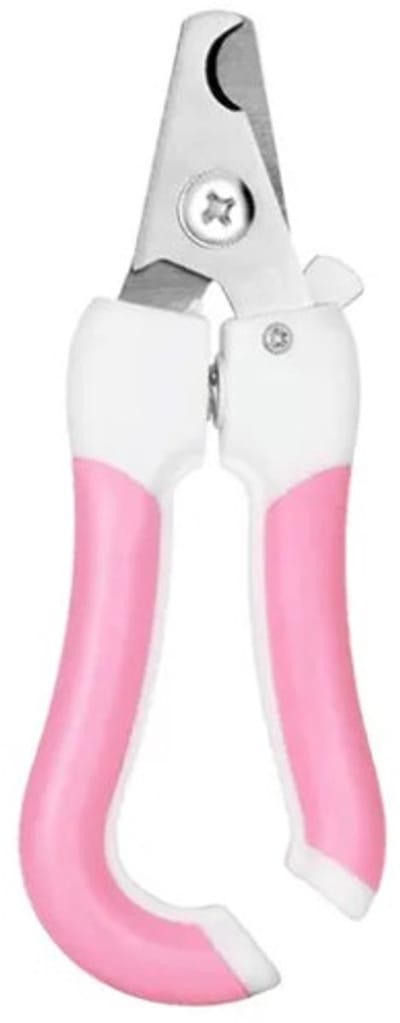 Go Go Gadget - Dierenverzorging - Nagelschaartje - Nagelknipper - Nagelschaar voor Dieren - Kattennagels - Hondennagels - Roze/ Wit