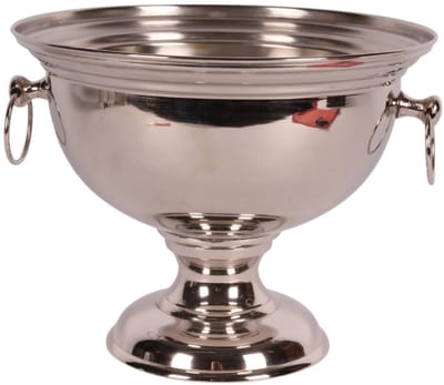 Baroque - Decoratieve schaal - Wijnkoeler 28 cm - Zilver - Koper - 22x28x28 - Brass