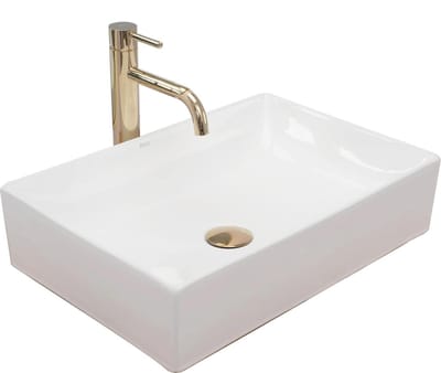 Rea Inga White Opzetwastafel Wit 51x34,5 cm