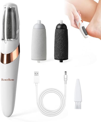 Elektrische Kalkverwijderaar voor Voeten - Professionele Pedicure Set met 2 Opzetstukken