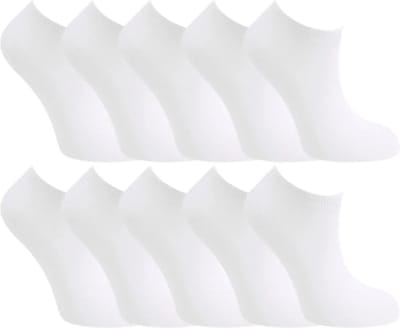 10 paar | witte sneaker sokken | zonder naad op de tenen