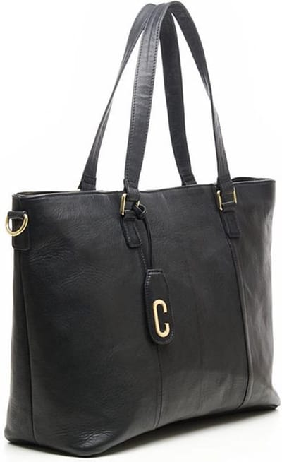 Chabo Chabo Dames laptoptas - 17 inch - Werktas A4 - Leer - Zwart