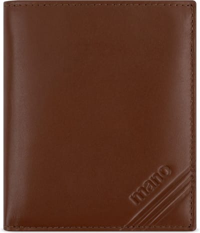 mano Don Antonio Portemonnee RFID-bescherming Leer 10 cm - Jongens - Staand formaat - cognac