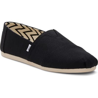 TOMS Alpargata Classic Katoenen Zwarte Espadrilles Voor Mannen