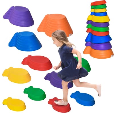 Outsunny Balance Stepping Stones PP 42L x 31B x 20H cm Mehrfarbig