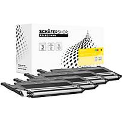 Tonerbesparingsset Schäfer Shop Select, compatibel met HP 117 serie CMYK, ca. 1000 A4-pagina's zwart & elk ca. 700 A4-pagina's cyaan/magenta/geel