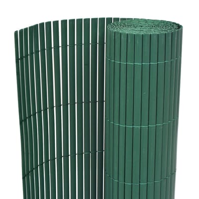 vidaXL - Tuinafscheiding - dubbelzijdig - 90x500 - cm - PVC - groen