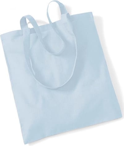 Westford Mill Bag For Life - Long Handles WM101 - PASTEL BLUE - 38 x 42 cm