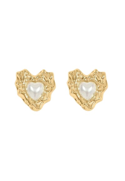 Margot Bardot Milou Small Heart Oorbellen Gold