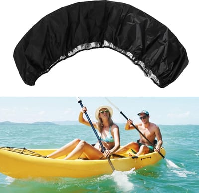 Waterdichte Kajakhoes - Anti-stof en UV-bestendig - Duurzame Hoes voor Kajak, Kano en SUP Paddleboards - Binnen en Buiten Opslag - Zwart - Beschermhoes met meerdere zoekwoorden.