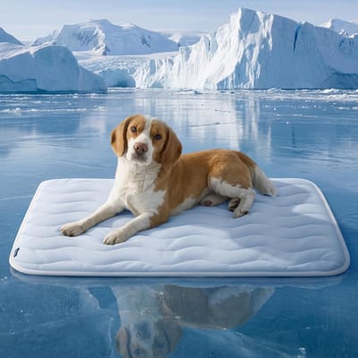 LISM-Koelmat Geschikt voor huisdieren, hondenmatras, koelmat Geschikt voor katten in de zomer, ijszijdemat, koelmat Geschikt voor huisdieren (91×58 cm (onder 20 kg))