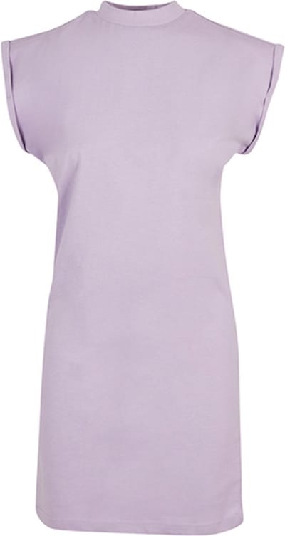 Build Your Brand - Turtle Extended Korte Dames T-Shirt Jurk - Lilac maat XS