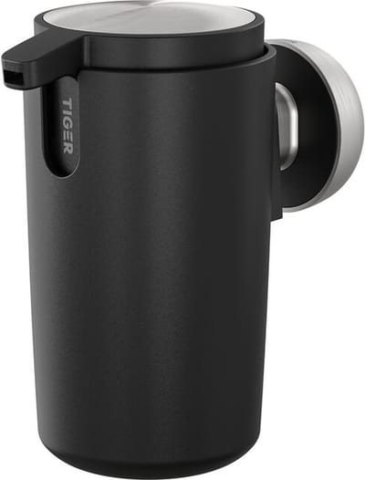 Tiger Cooper -  Zeepdispenser 175 ml - Zwart / RVS geborsteld