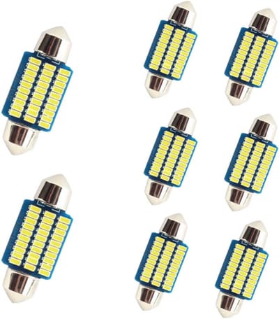 LED Interieurverlichting voor Auto - 8 Stuks, 36 mm, 500 Lumen, 12V