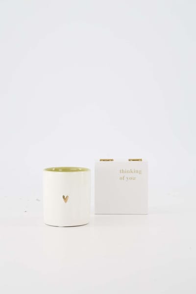 Zusss Set Van Een Geurkaars Met Doosje - Verjaardag - Cadeau Dames Marmer / Hout White