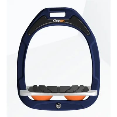 Ingelijste stijgbeugels Grip Marine/Grijs/Oranje Flex-On Green Composite