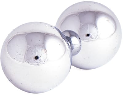 Qi Gong ballen zilverkleur 40 mm