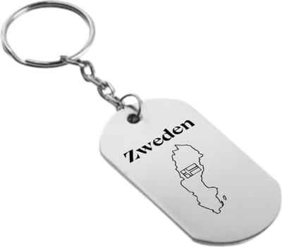 Akyol - Zweden Sleutelhanger - Zweden - Toeristen - Must go - Sweden travel guide - Accessoires - Cadeau - Gift - Geschenk - Sverige - 2,5 x 2,5 CM
