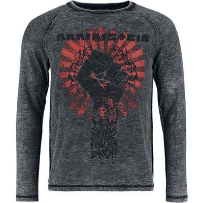Rammstein Shirt met lange mouwen - Sonne - S tot 5XL - voor Mannen - grijs