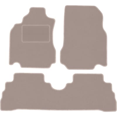 Beige velours vloermatten voor: Nissan Cube Z12 Keicar (2008-2011)