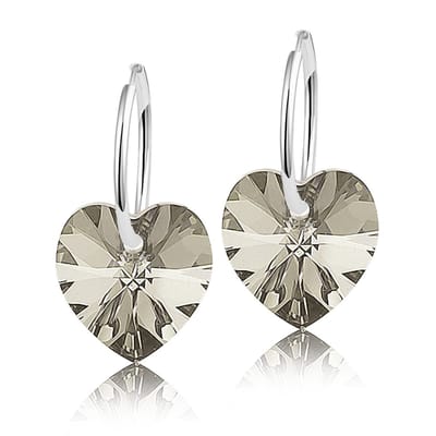 Montebello Oorbellen Alicia HZ110 - Swarovski Hart - 925 Zilver Gerhod. - Ø14mm - 24mm