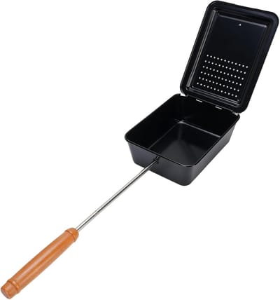 Popcorn Pan - Popcorn Maker Popper - Snacks Maken - Gelijkmatige Warmteverdeling - N.v.t. - Zwart