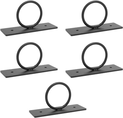 Dailygoods- Touwhouder - 5 Stuks - Roestvrij Stalen Beugel - Decoratieve Houder - Voor Touwen tot 5 cm - Geschikt voor Binnen/Buiten - Robuust Materiaal - Touwhaak
